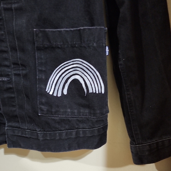 Levi's Black Denim Jacket Used Great Conditions - Picture 3 of 16